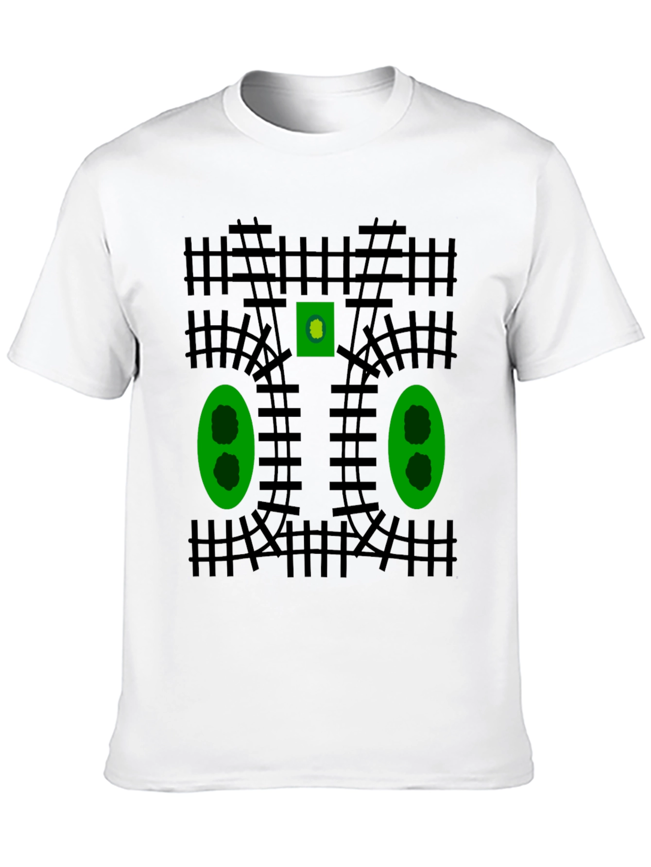 Train Track Graphic T-Shirt