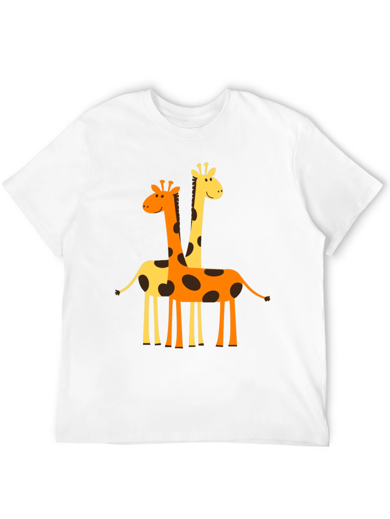 Giraffe Graphic Tee -  Mens Black T-Shirt