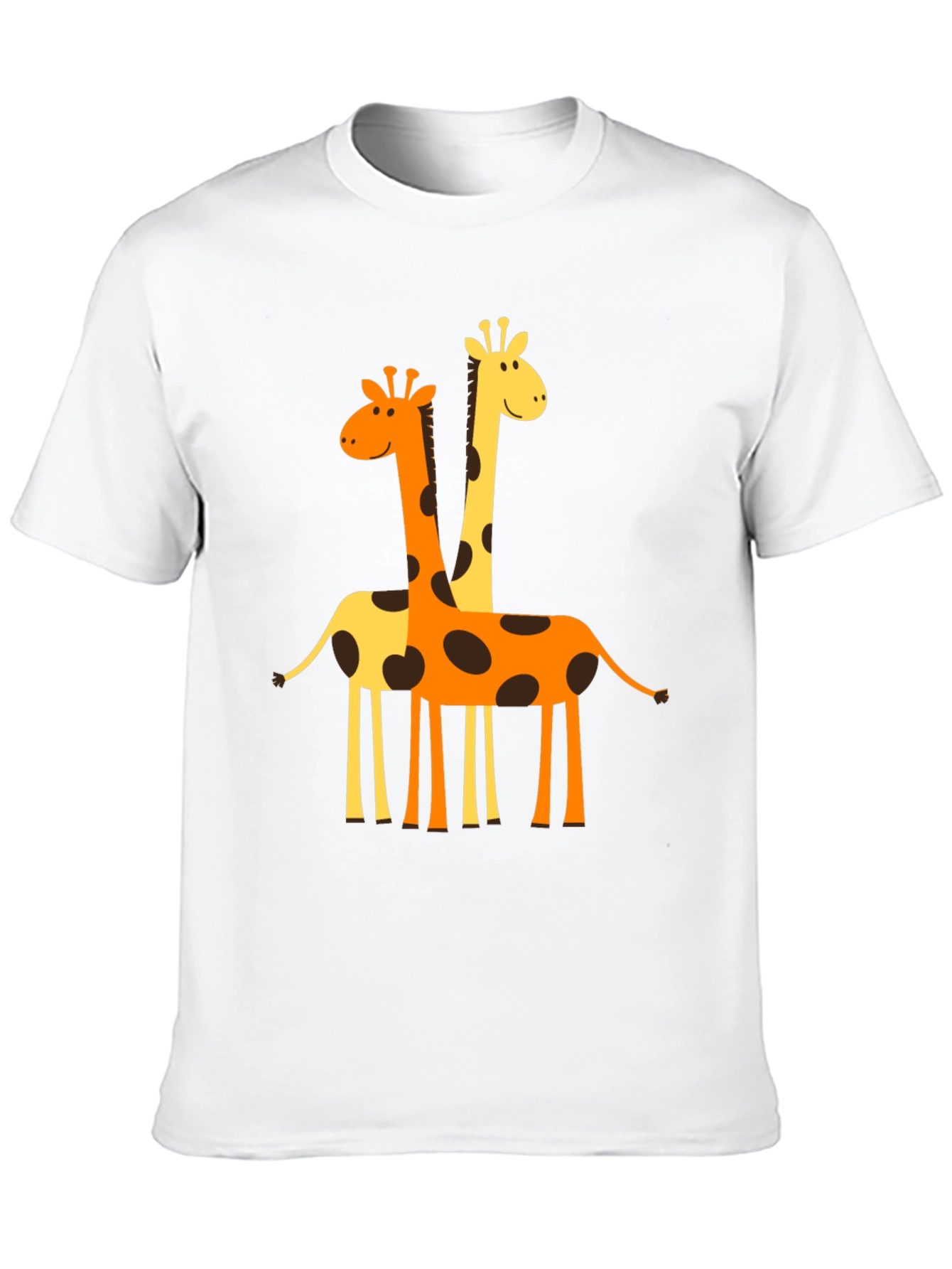 Giraffe Graphic Tee -  Mens Black T-Shirt