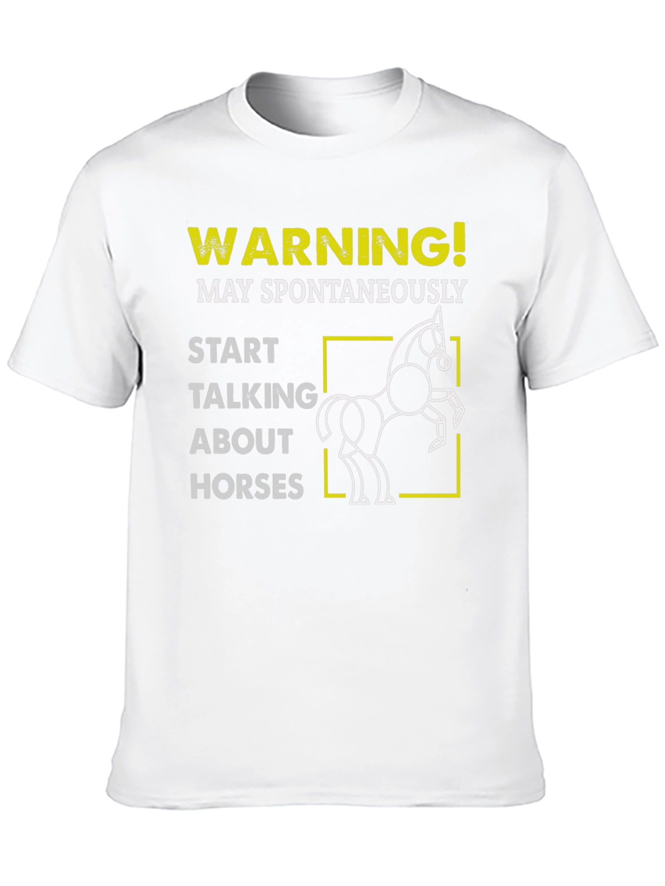 Warning May Spontaneously Talk About Horses T-Shirt