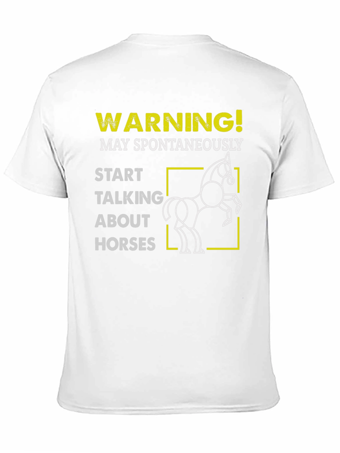 Warning May Spontaneously Talk About Horses T-Shirt