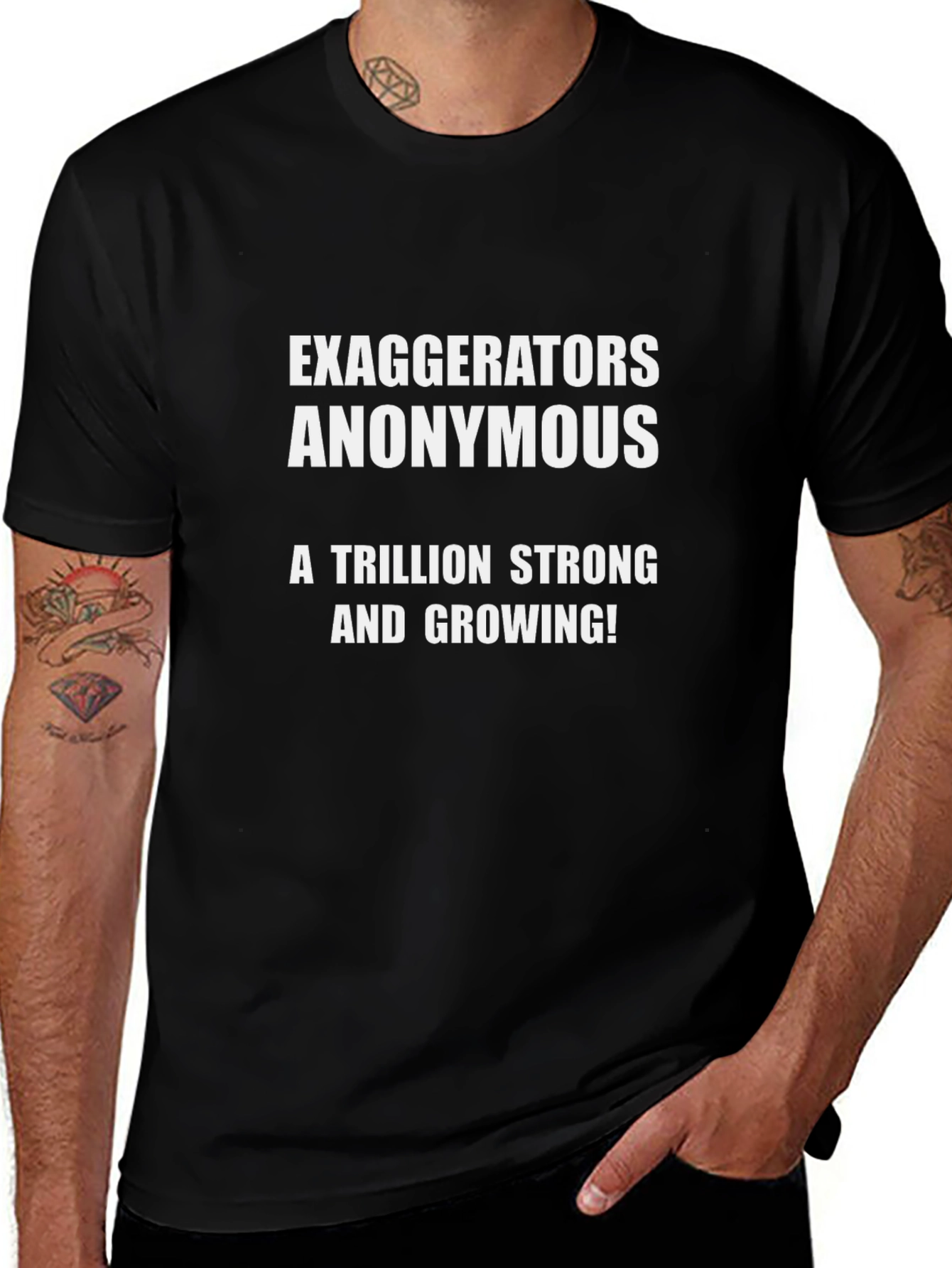 Exaggerators Anonymous Black T-Shirt