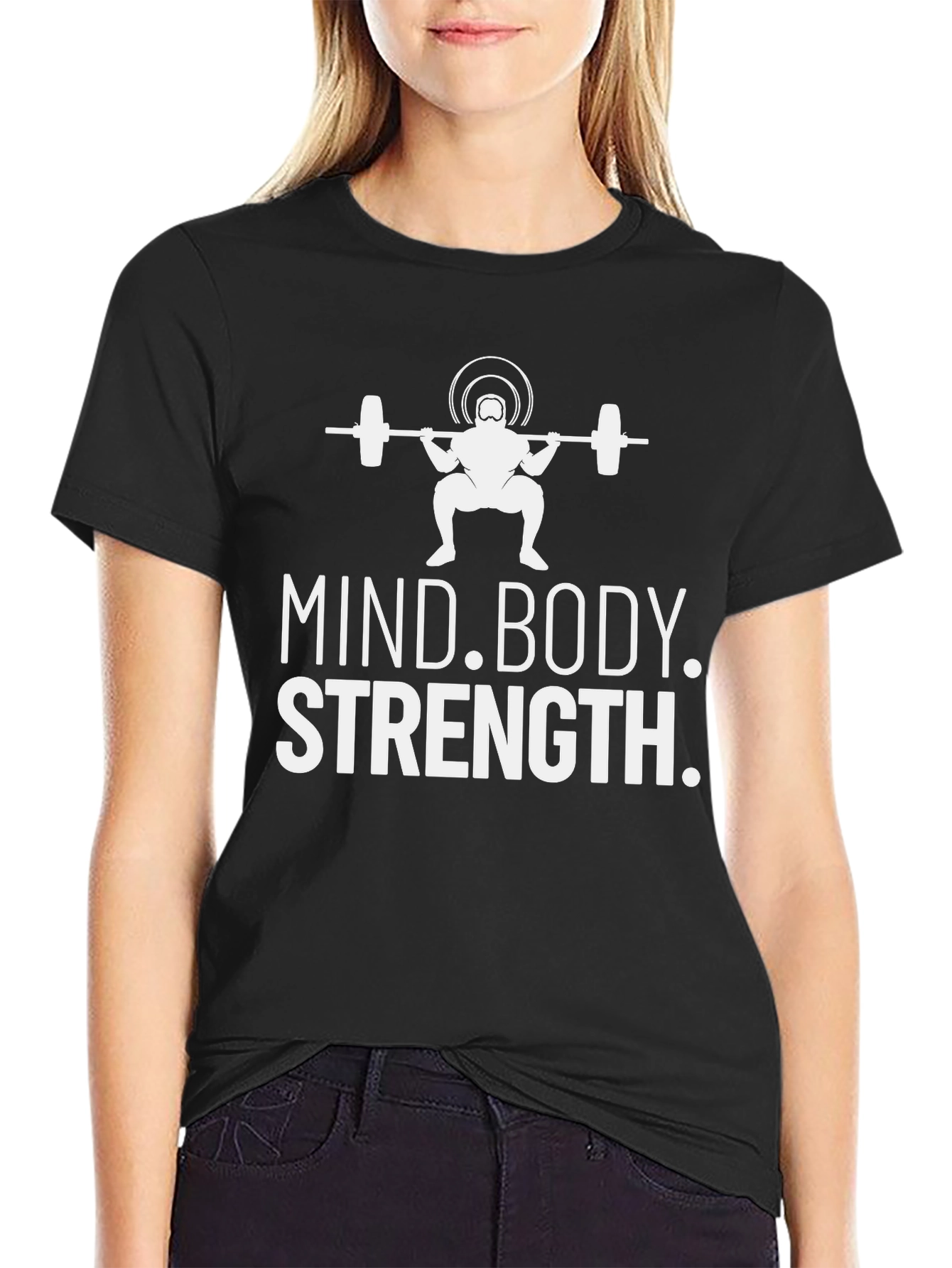 Mind Body Strength Weightlifting T-Shirt