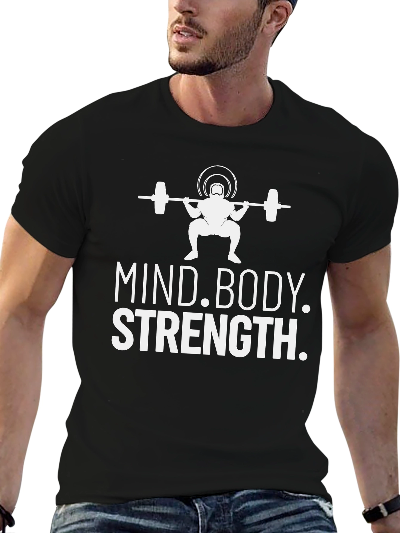 Mind Body Strength Weightlifting T-Shirt