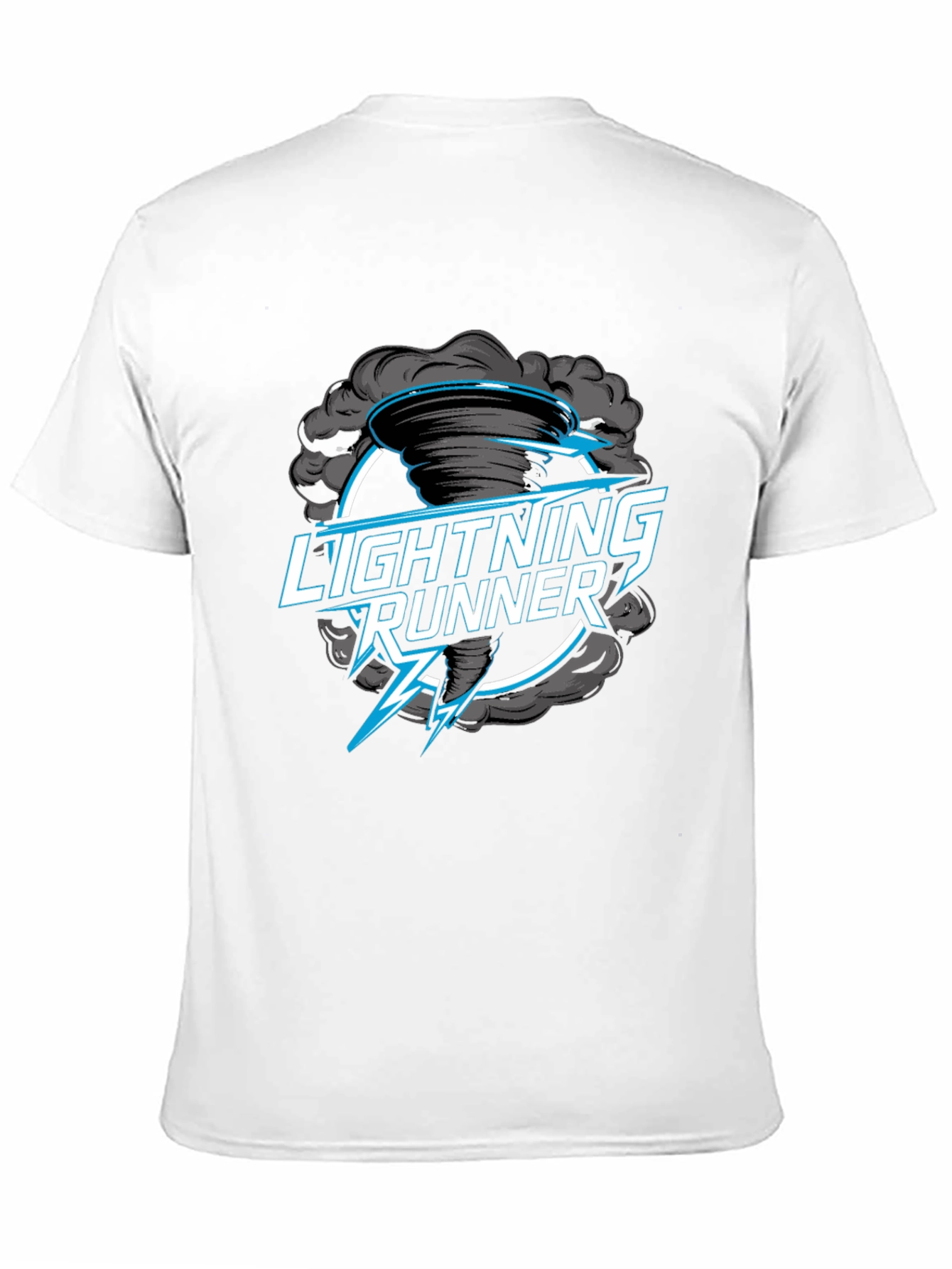 Lightning Runner Graphic T-Shirt - Black