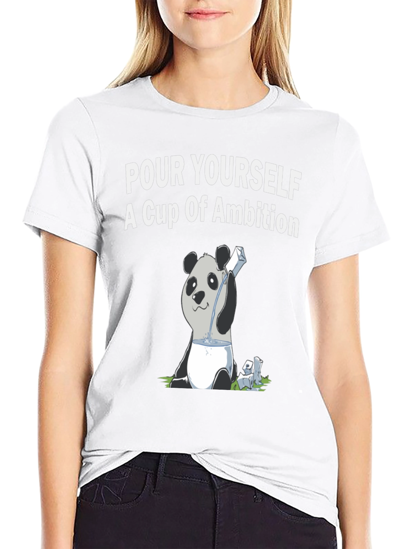 Panda Pour Yourself Ambition Graphic Tee