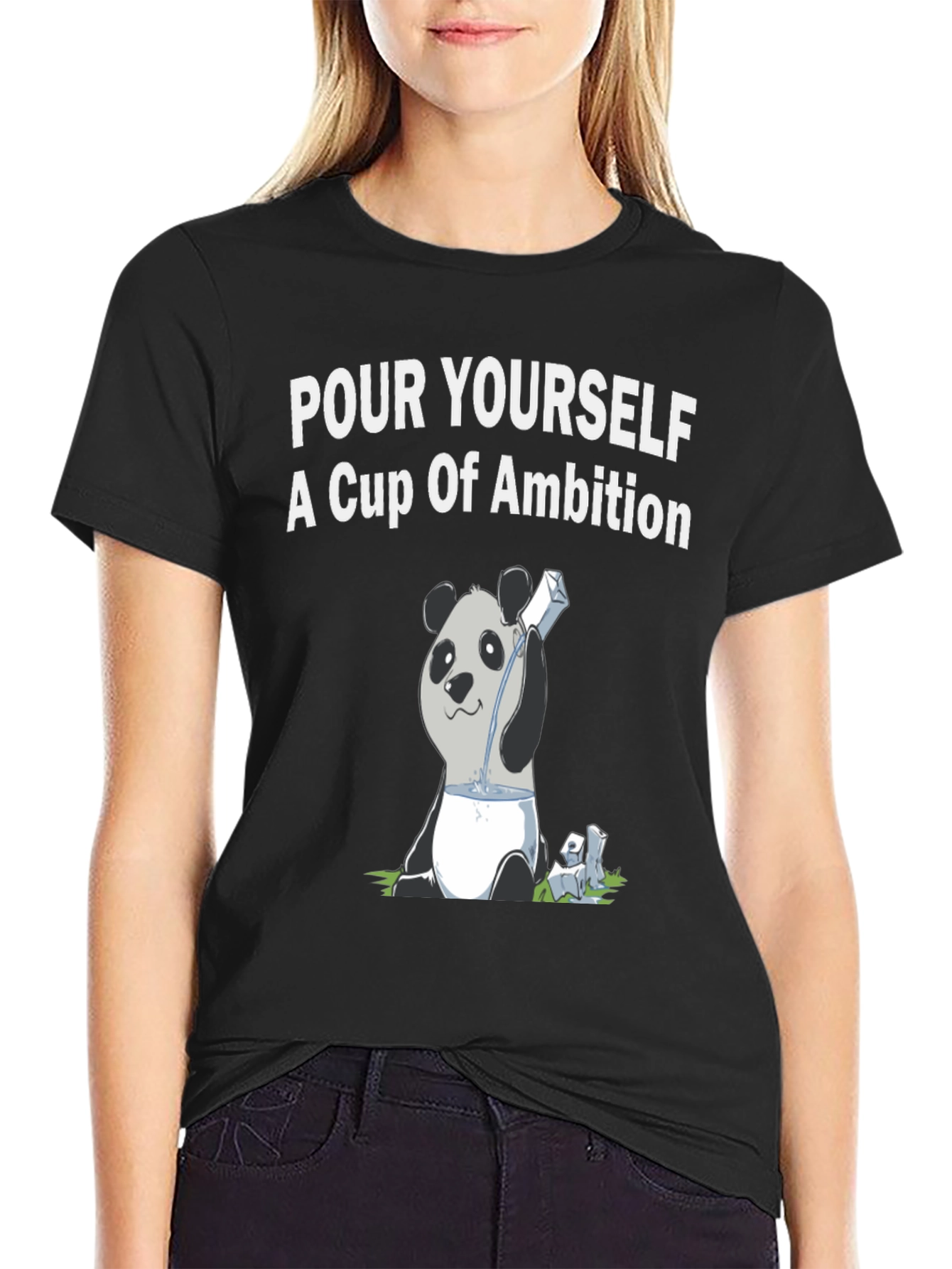 Panda Pour Yourself Ambition Graphic Tee