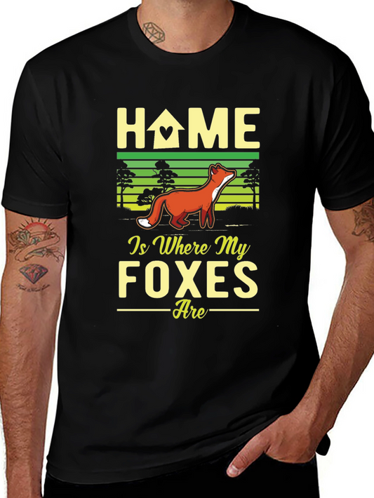 Home is Where My Foxes Are Graphic T-Shirt