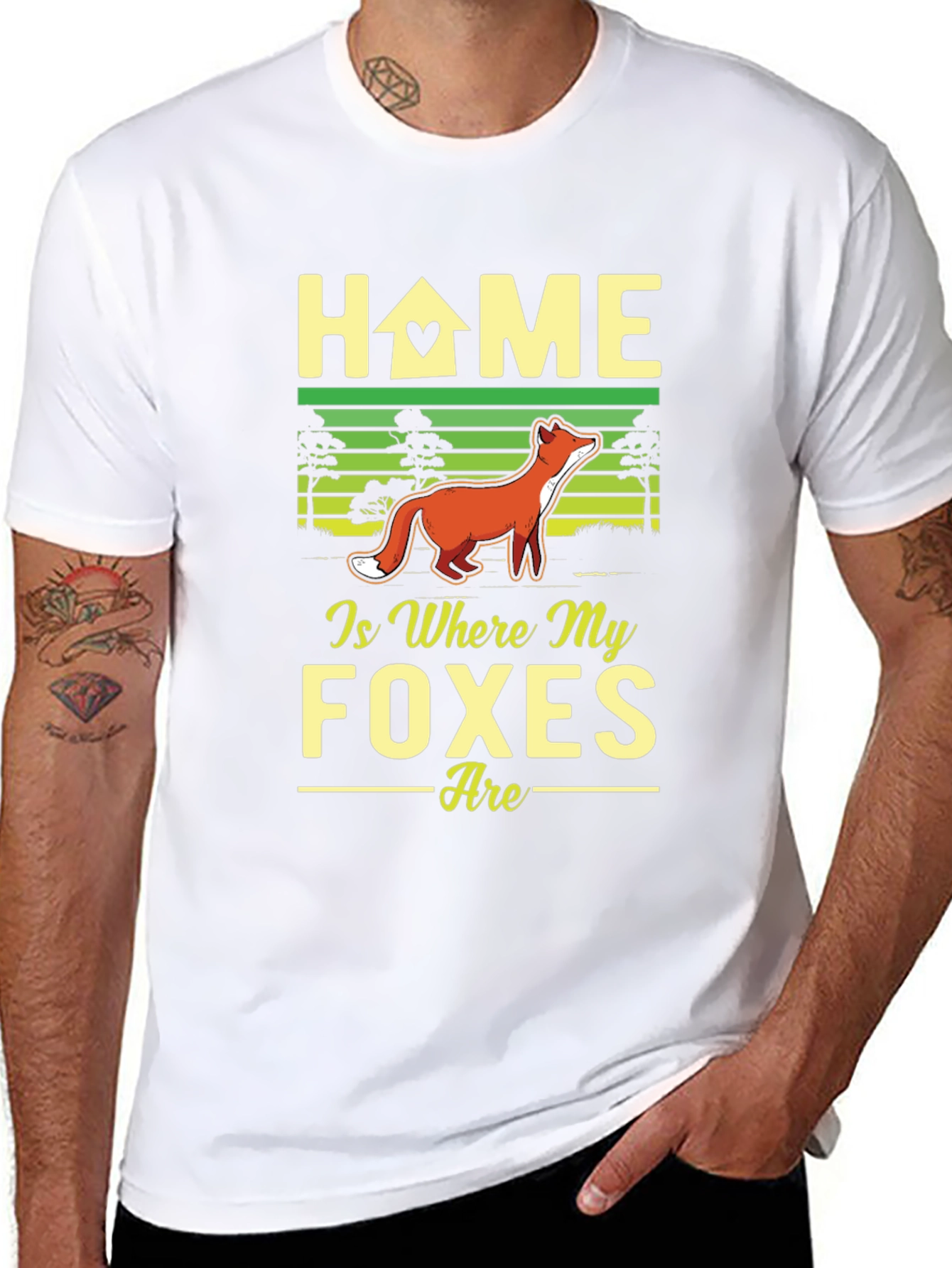 Home is Where My Foxes Are Graphic T-Shirt