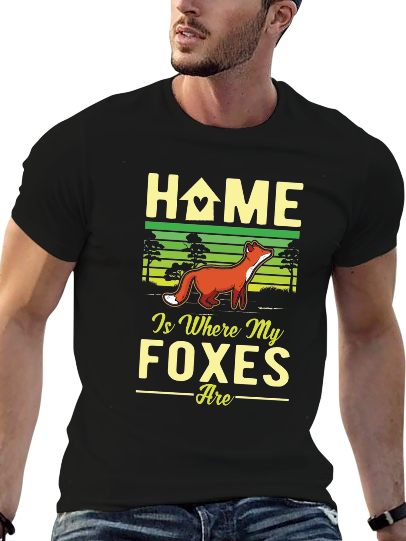 Home is Where My Foxes Are Graphic T-Shirt