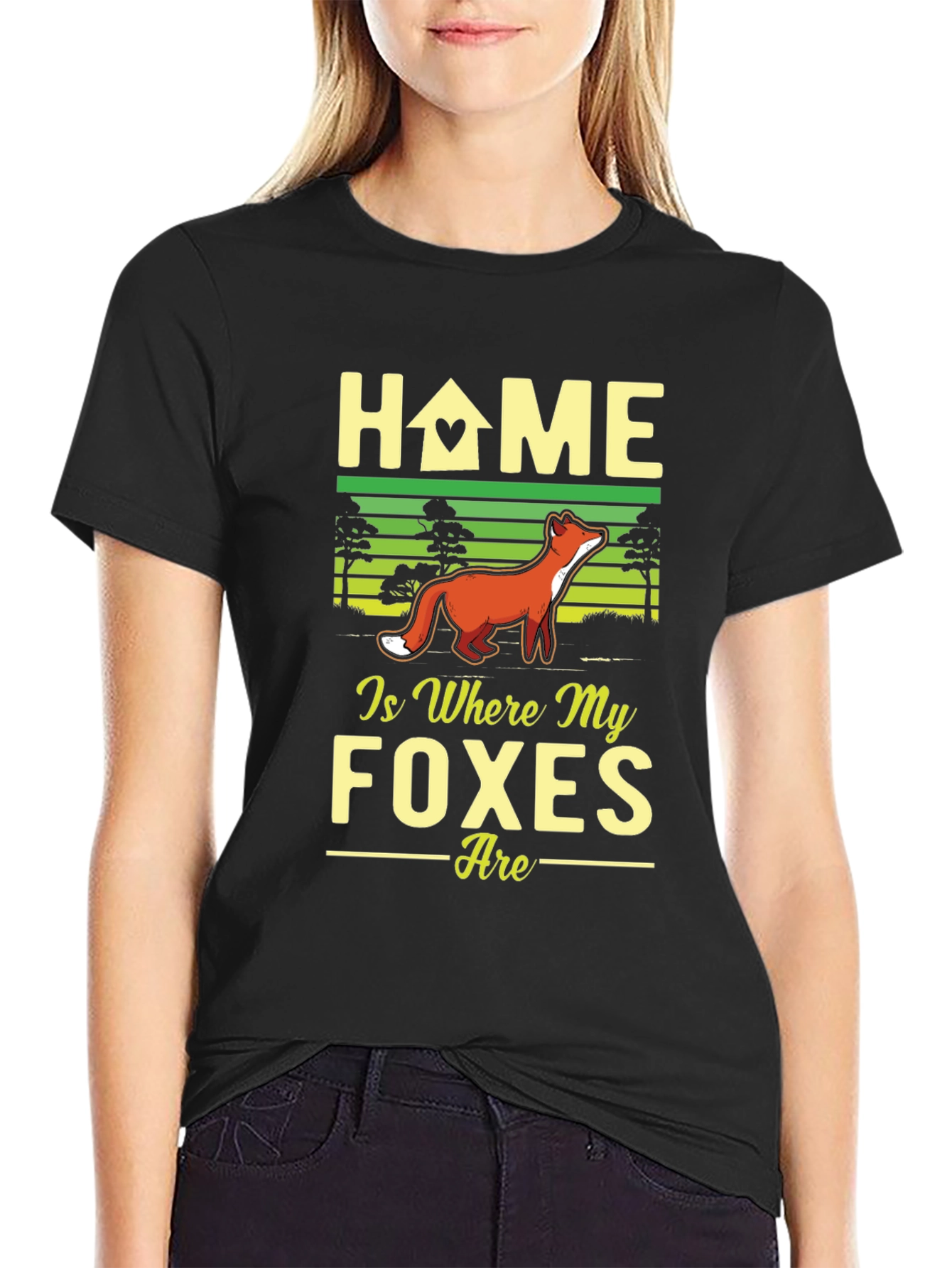 Home is Where My Foxes Are Graphic T-Shirt