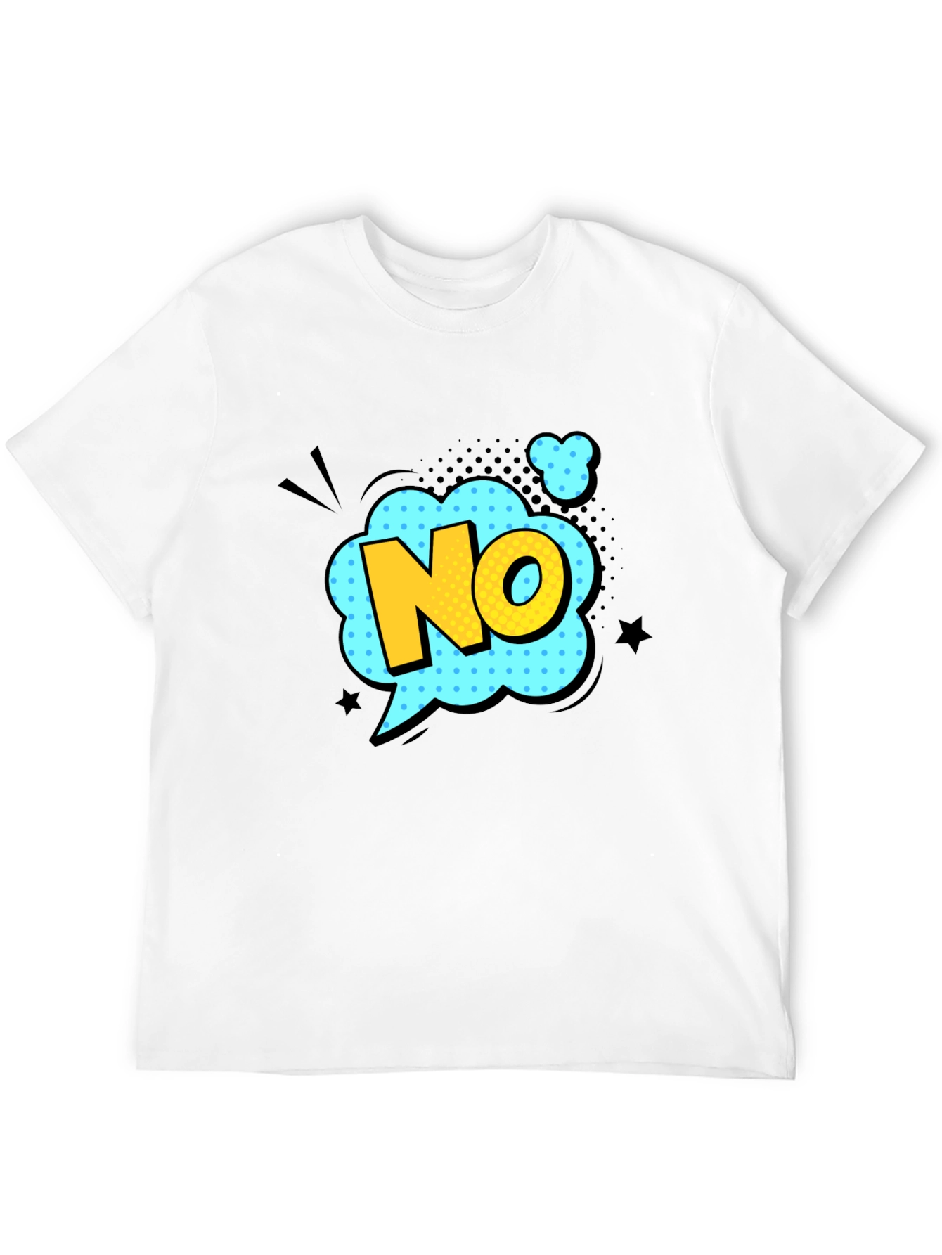 Comic Style NO Graphic T-Shirt