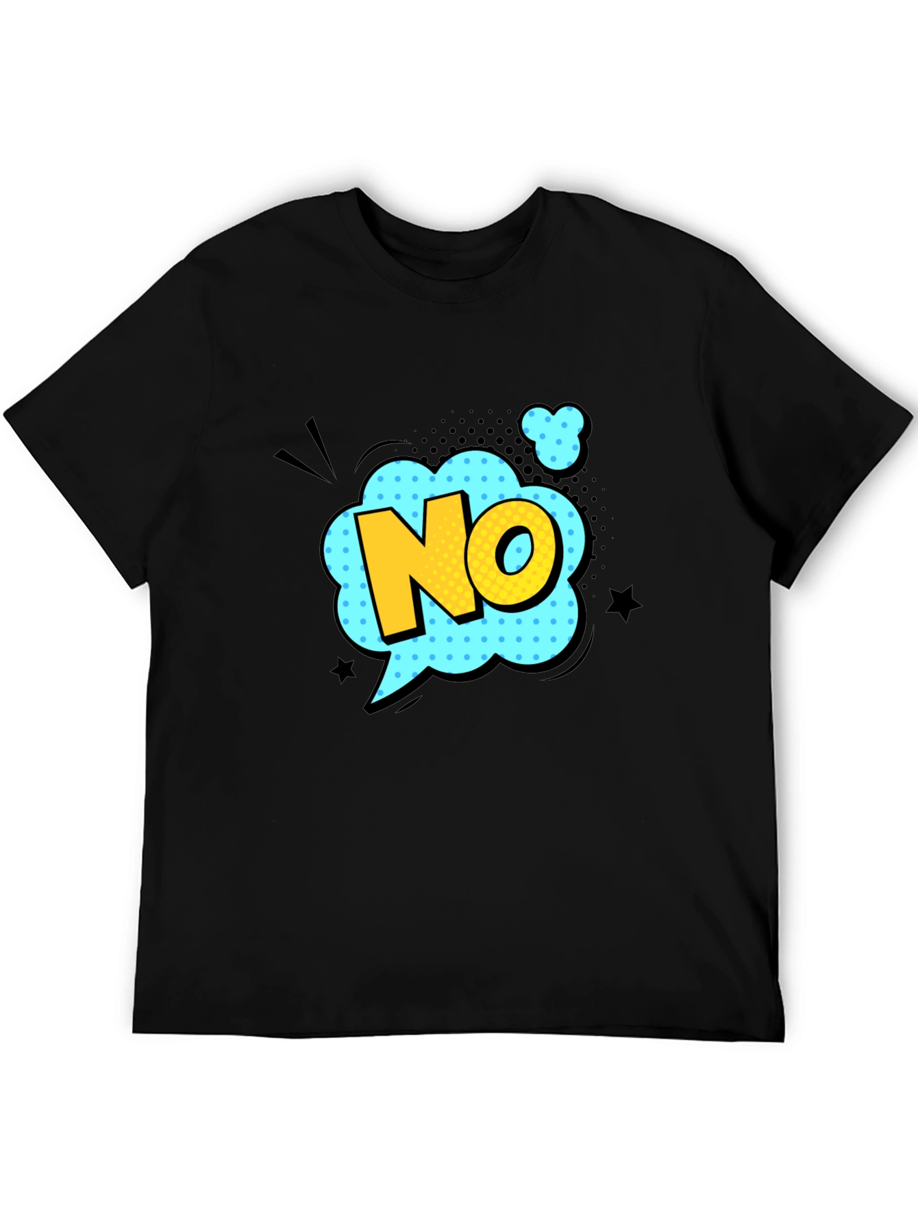 Comic Style NO Graphic T-Shirt
