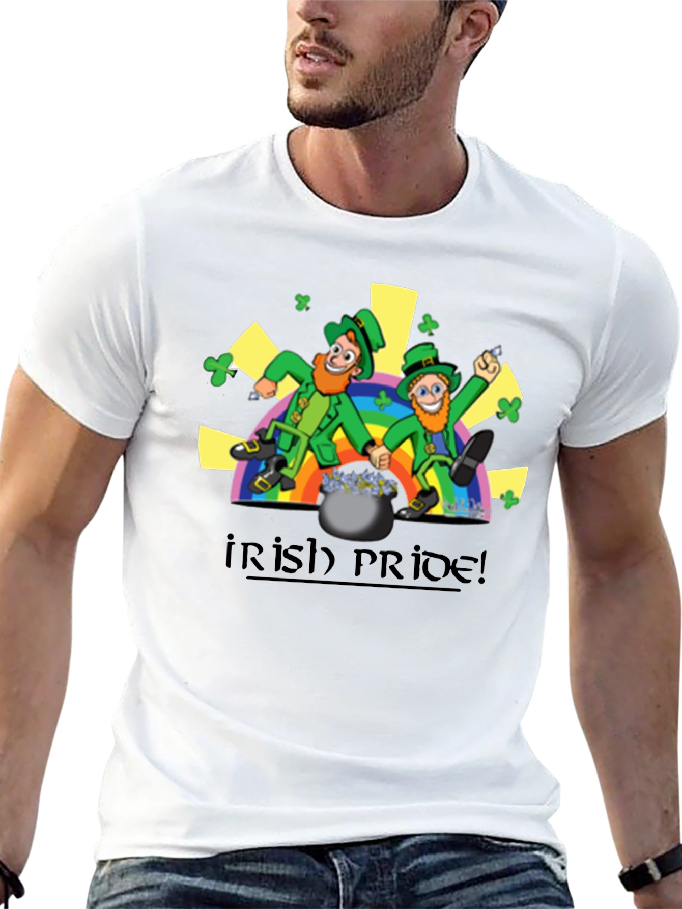 Irish Pride Leprechaun Graphic Tee