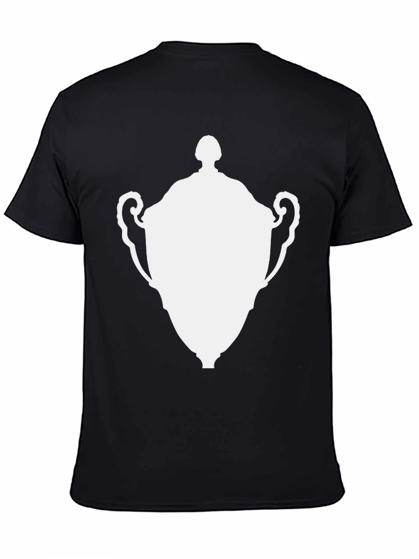 Graphic Tee - White Trophy Design Classic Black T-Shirt
