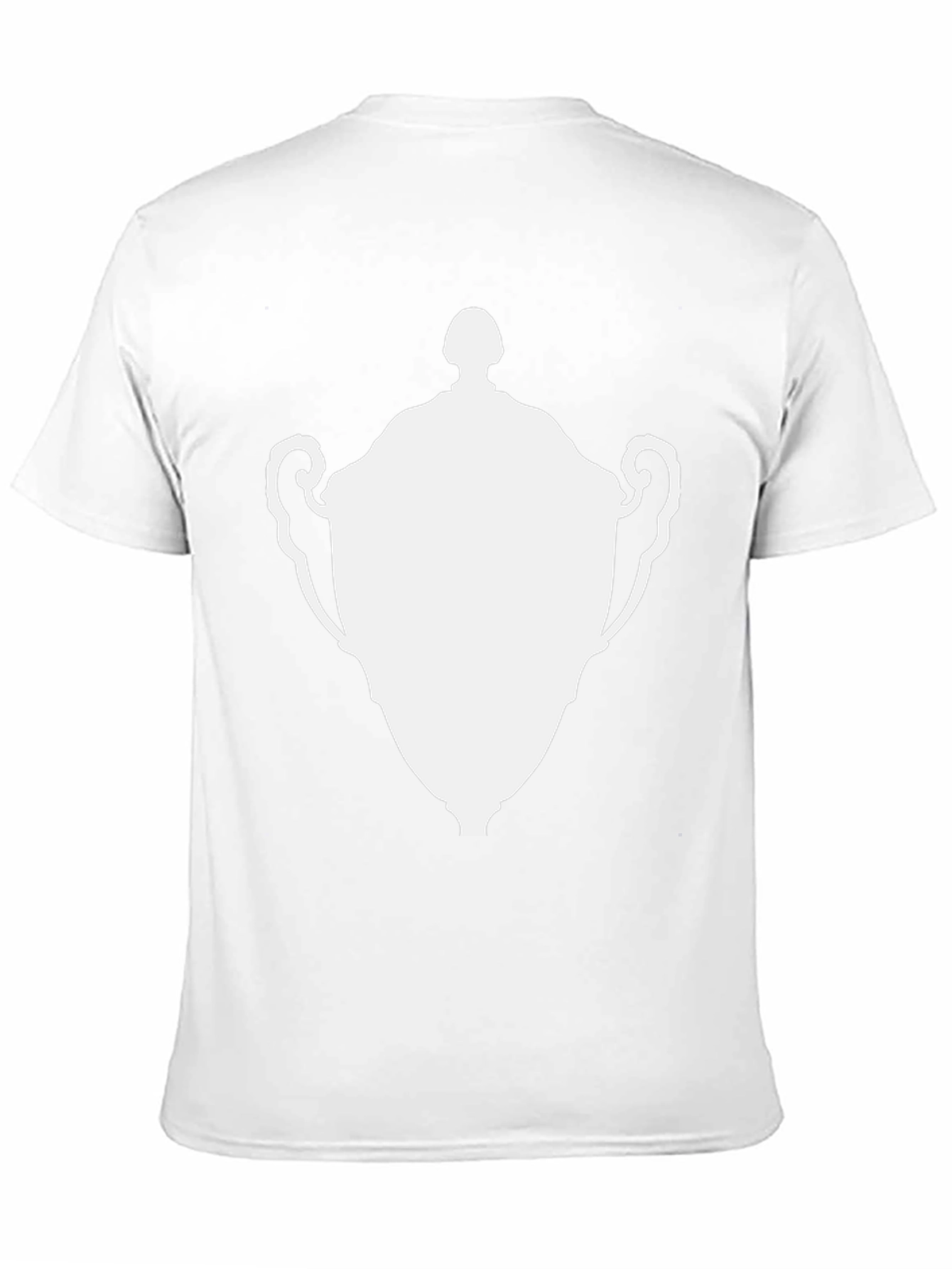 Graphic Tee - White Trophy Design Classic Black T-Shirt