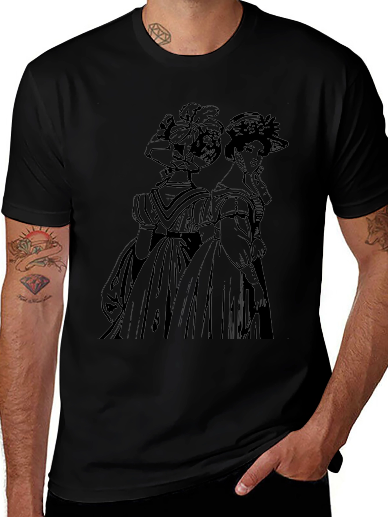 Victorian Ladies T-Shirt - Dark Aesthetic