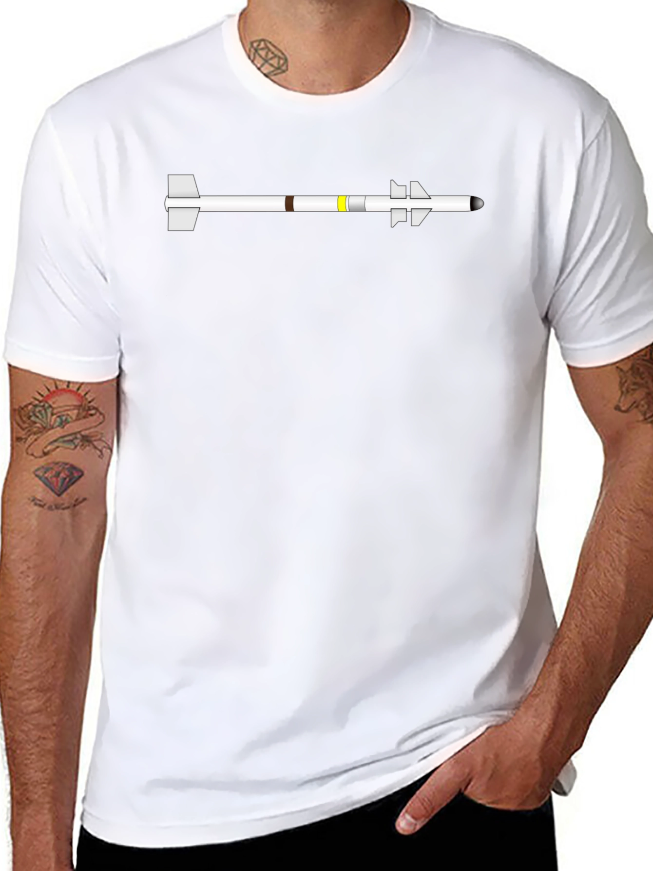 Missile Graphic T-Shirt -  Cool Aviation Tee
