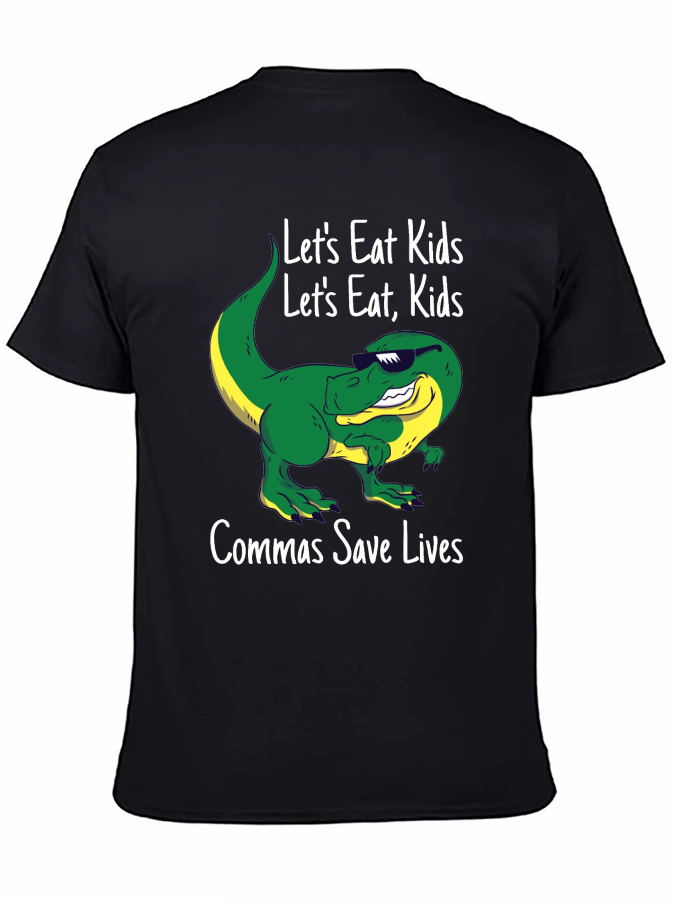 Lets Eat Kids T-Shirt: Comma Humor!