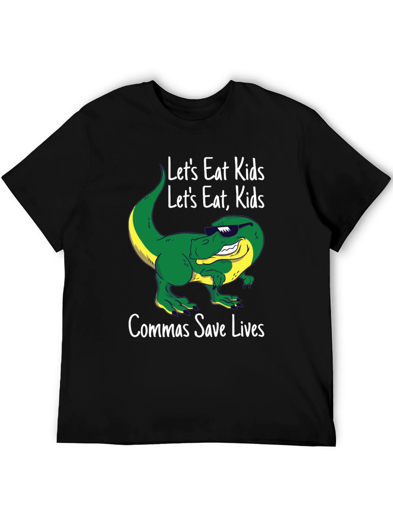 Lets Eat Kids T-Shirt: Comma Humor!