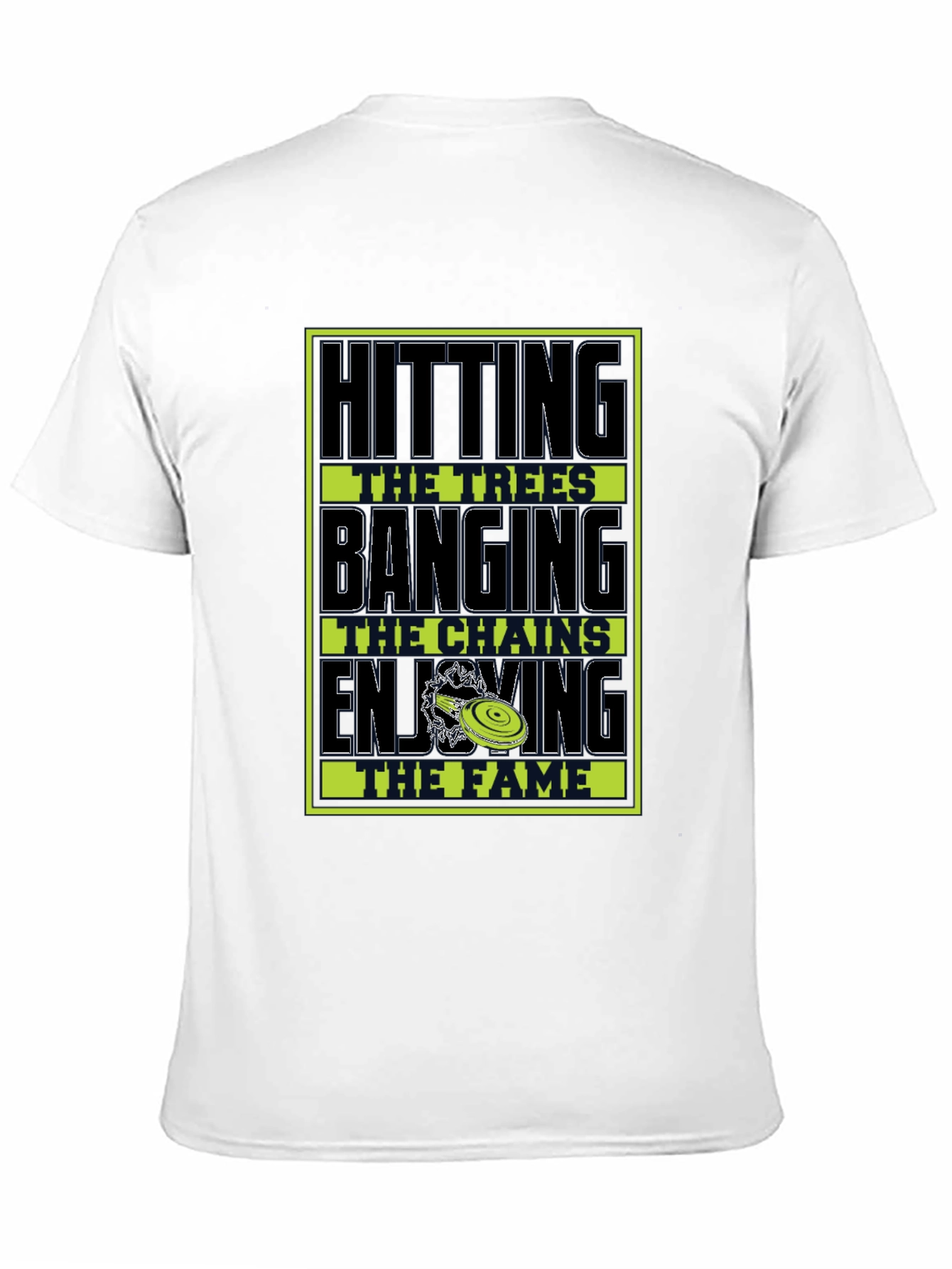 Disc Golf Hitting Trees Graphic T-Shirt