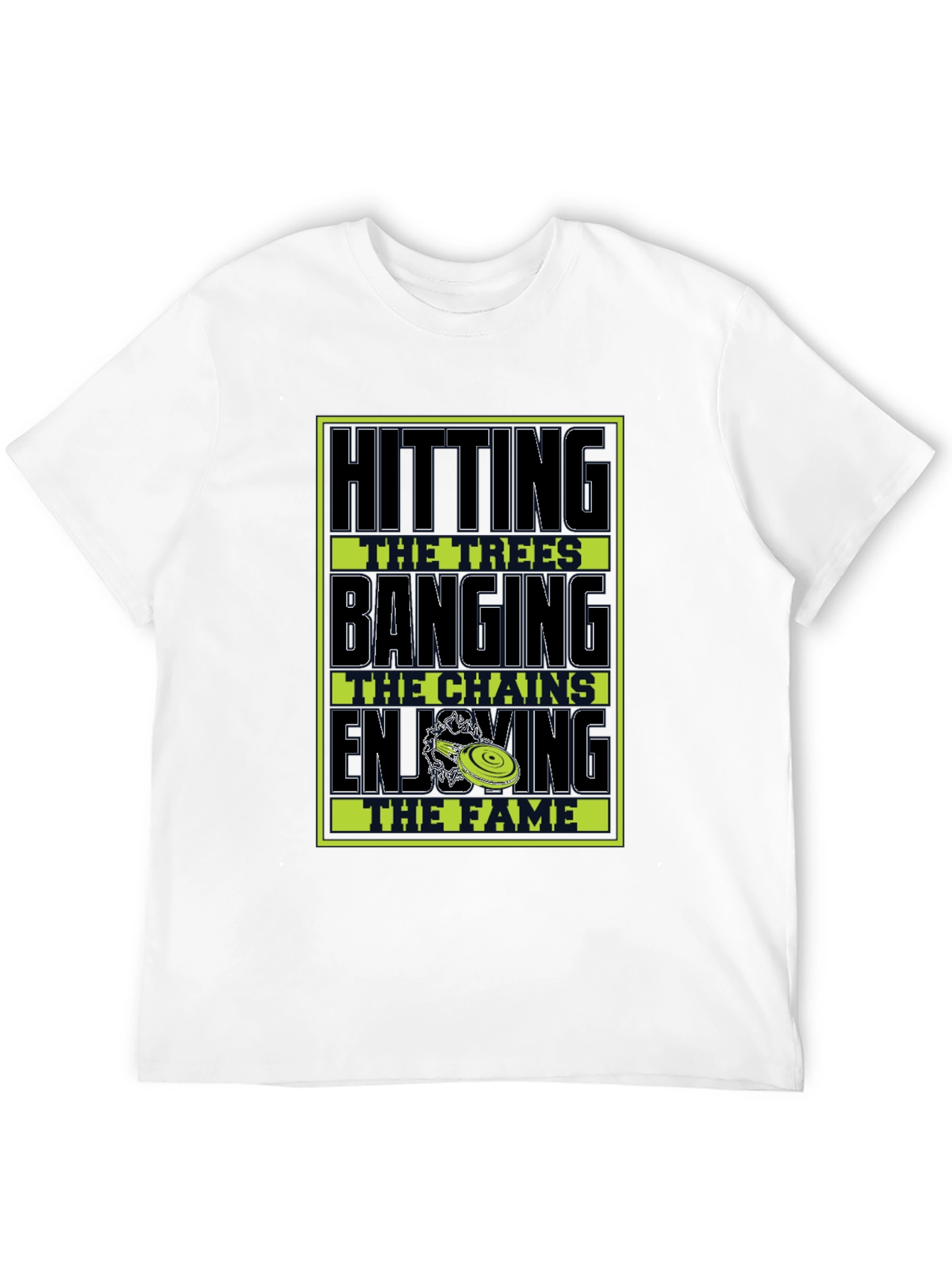 Disc Golf Hitting Trees Graphic T-Shirt