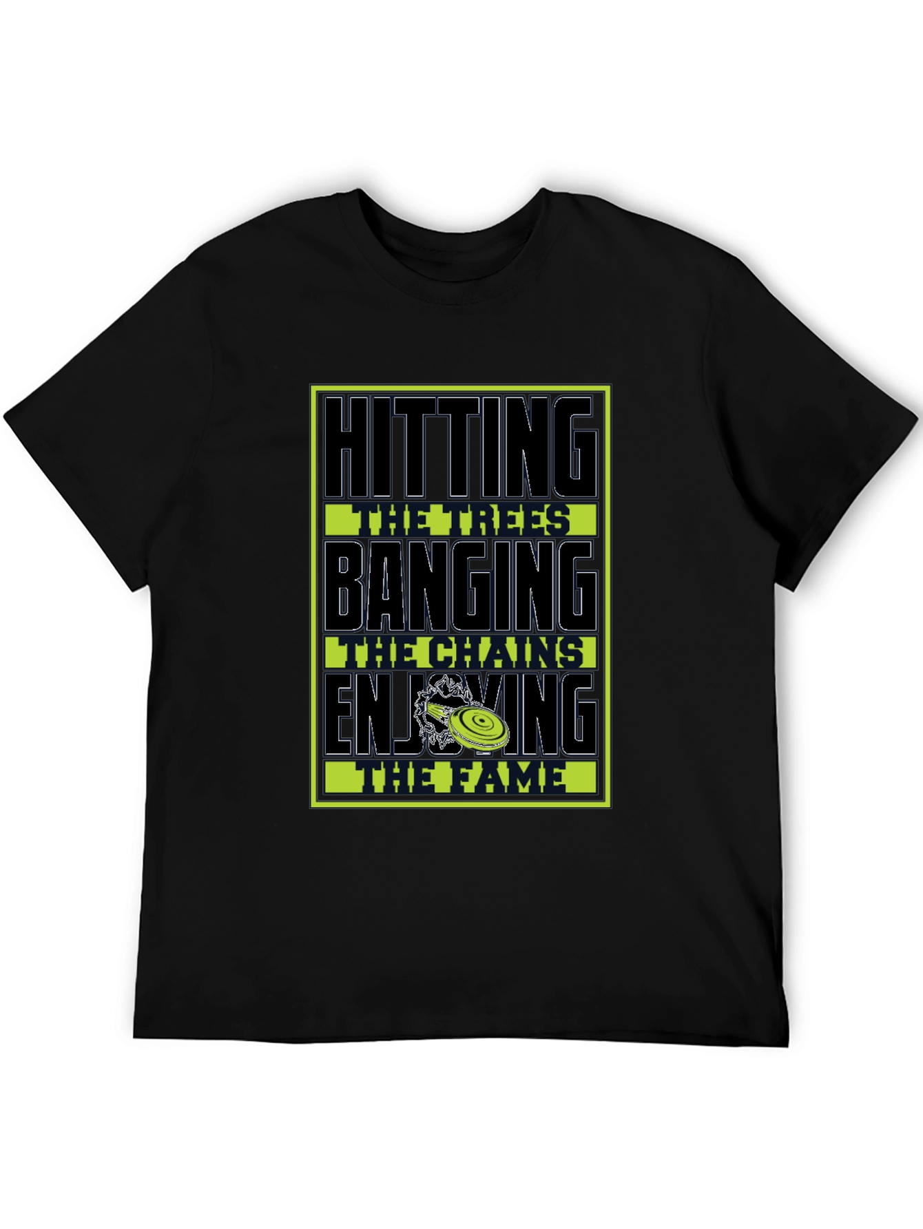 Disc Golf Hitting Trees Graphic T-Shirt