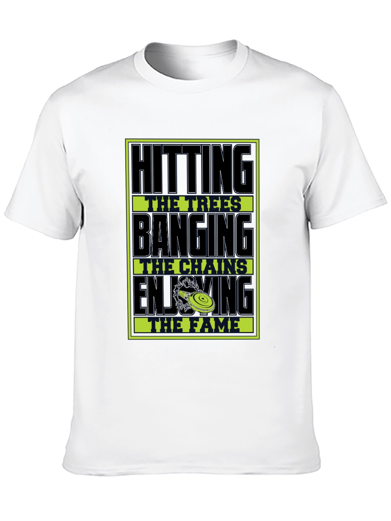 Disc Golf Hitting Trees Graphic T-Shirt