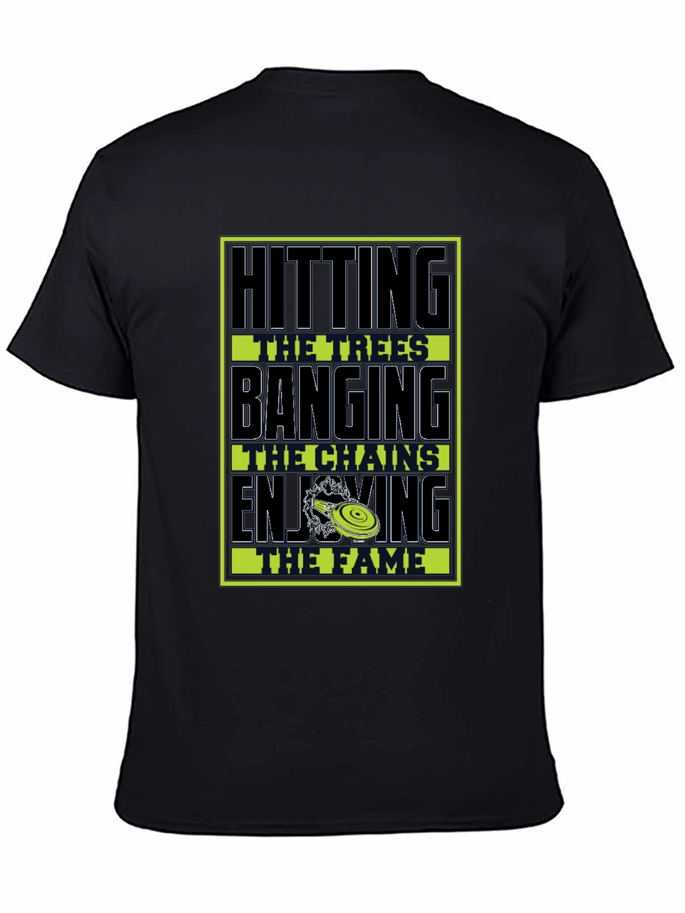 Disc Golf Hitting Trees Graphic T-Shirt