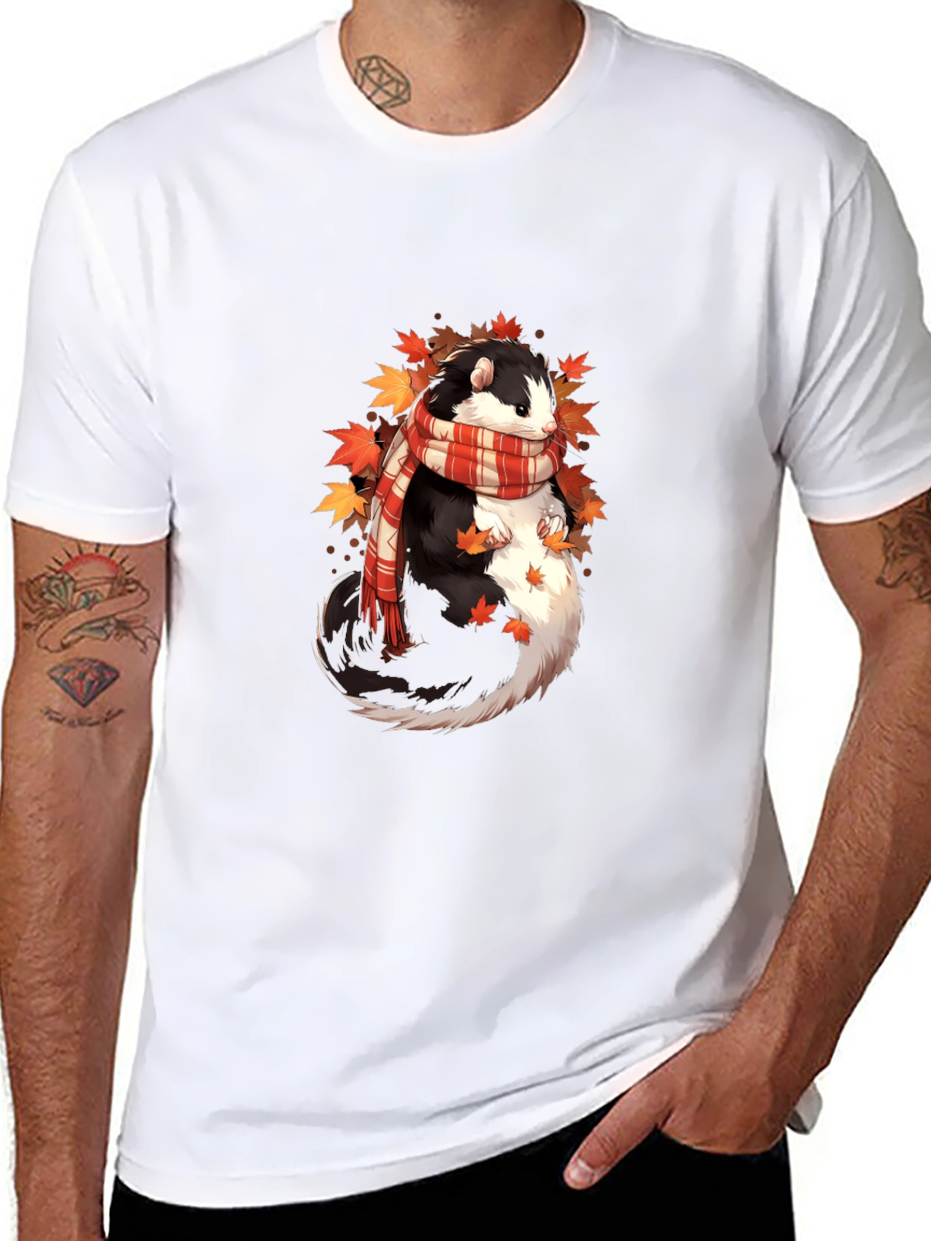 Whimsical Otter Fall T-Shirt