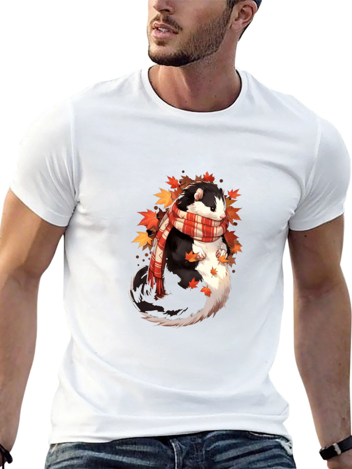 Whimsical Otter Fall T-Shirt
