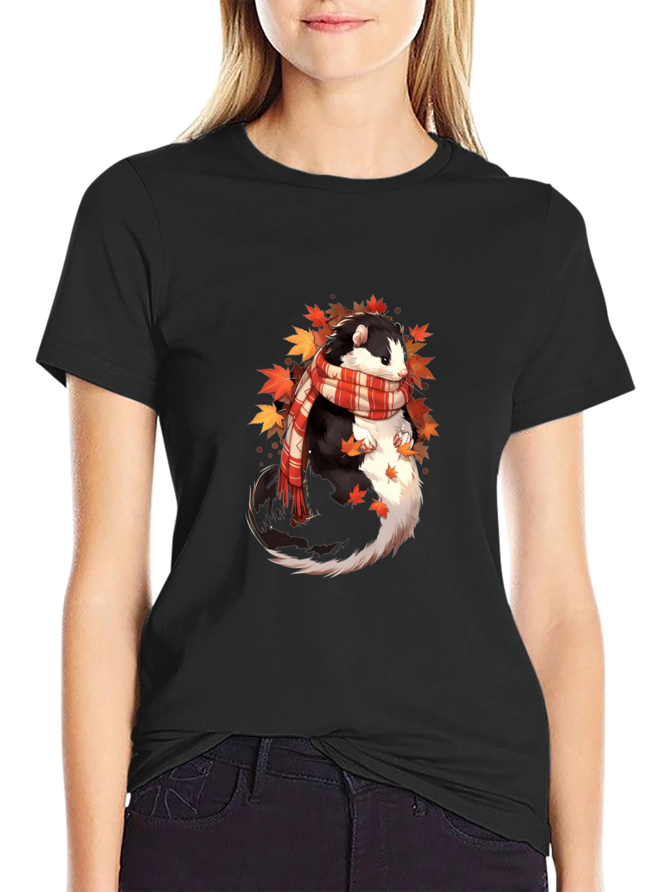 Whimsical Otter Fall T-Shirt
