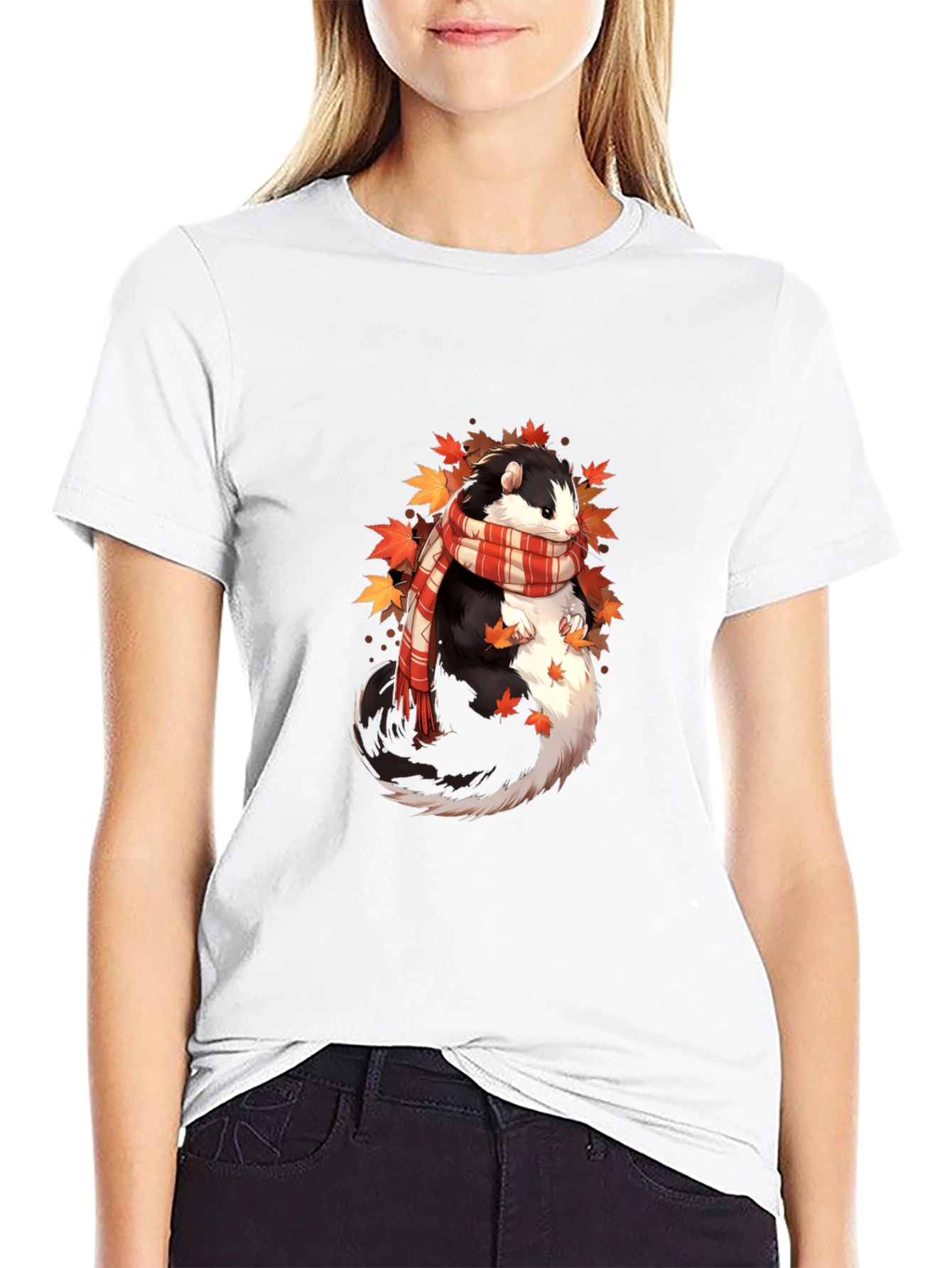 Whimsical Otter Fall T-Shirt