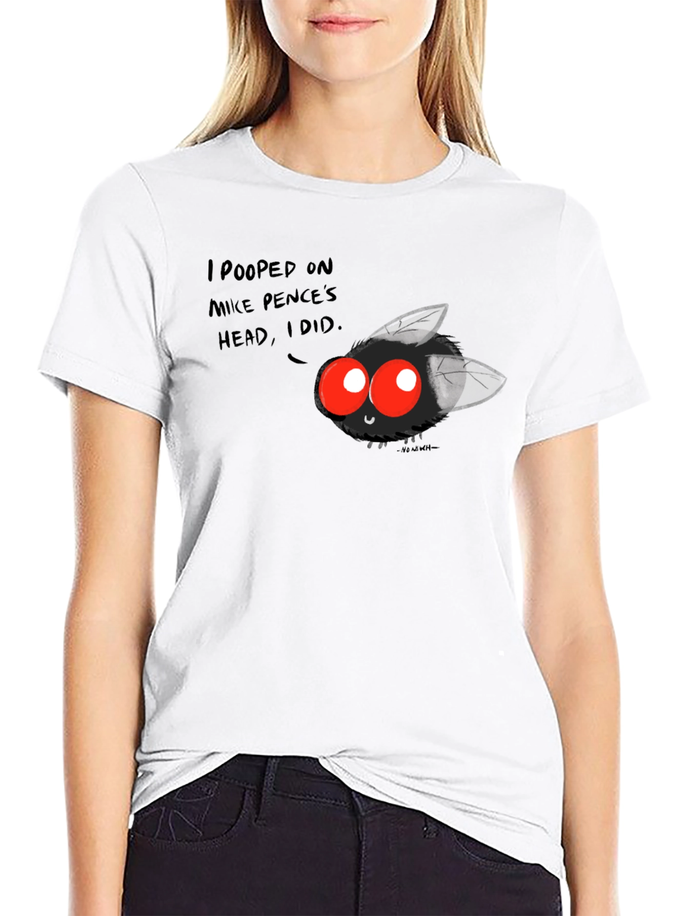I Pooped on Mike Pences Head! Black T-Shirt