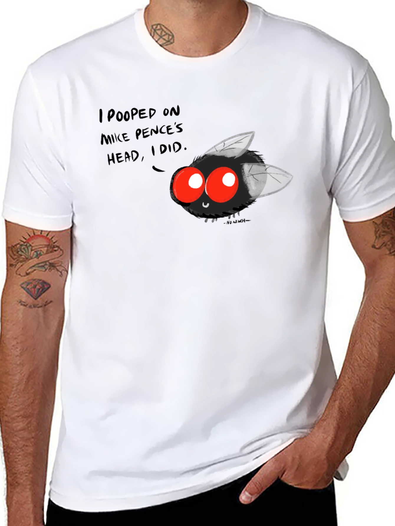I Pooped on Mike Pences Head! Black T-Shirt