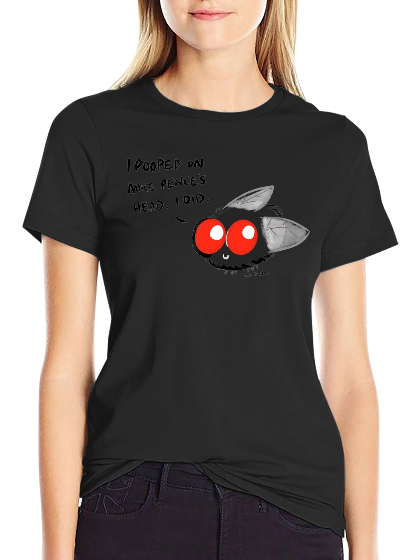 I Pooped on Mike Pences Head! Black T-Shirt