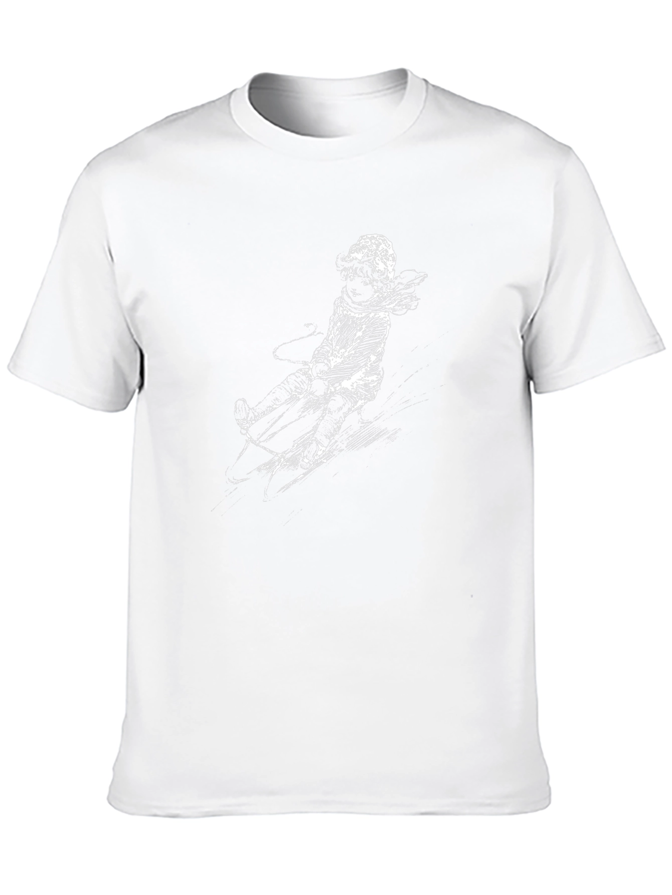 Black T-Shirt with Graphic Print