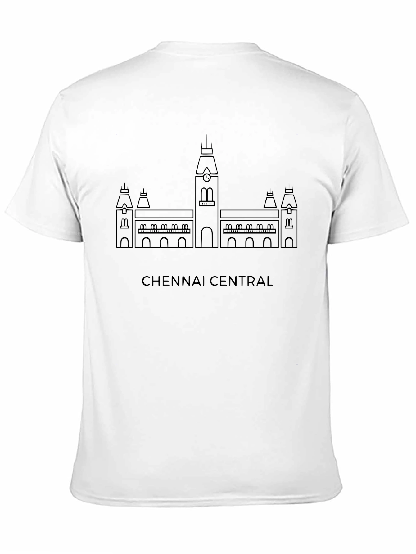 Chennai Central Line Art T-Shirt