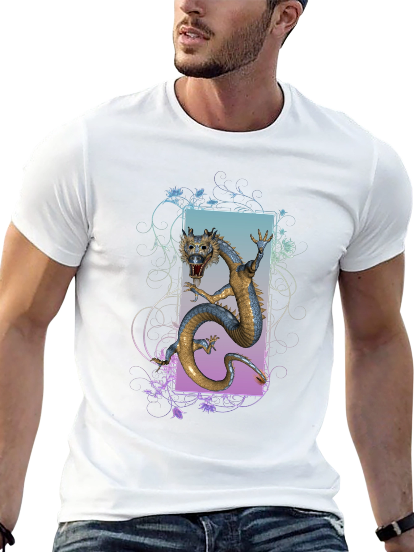 Dragon Graphic T-Shirt - Mythical Creature Tee