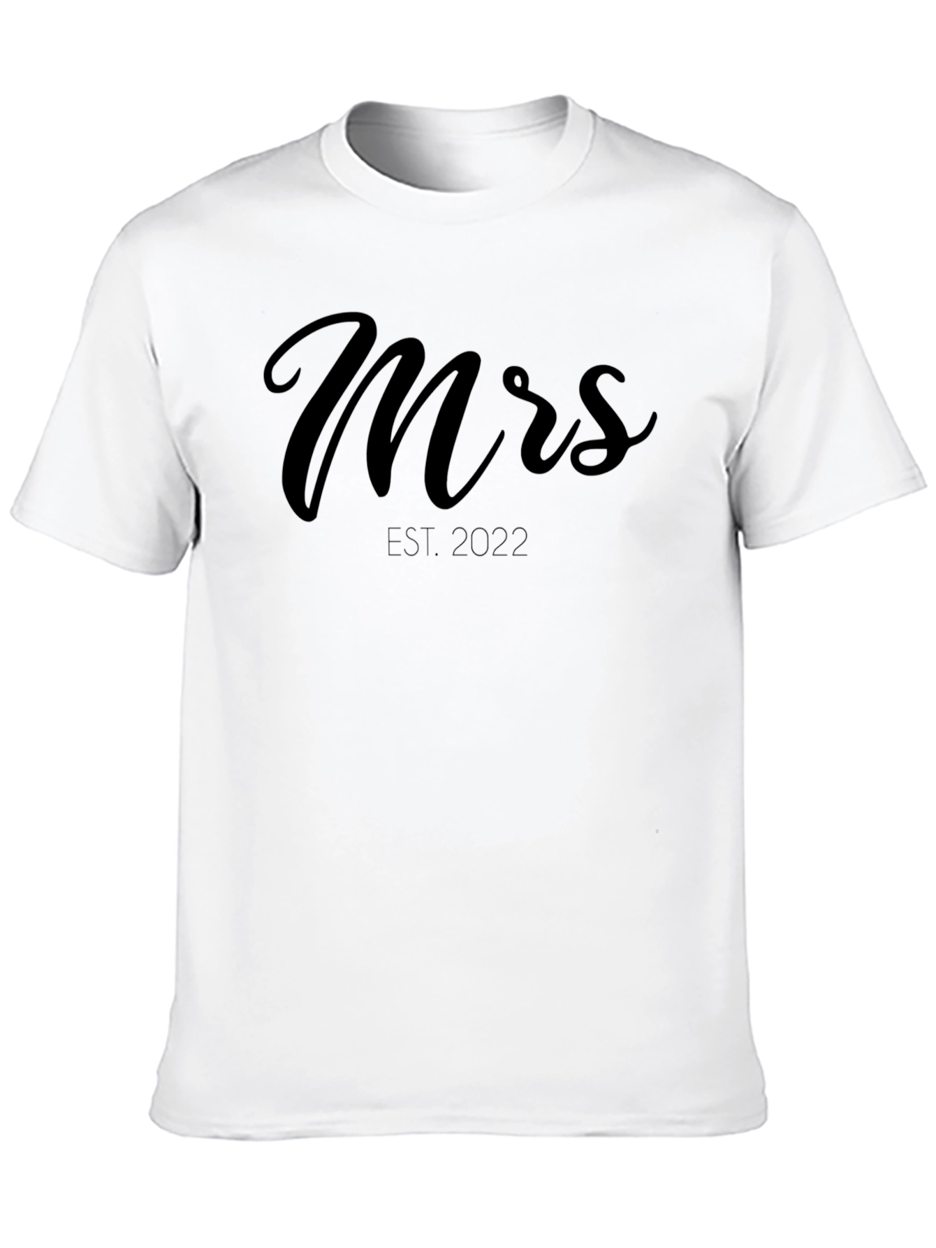 Mrs. Est. 2022 Black T-Shirt