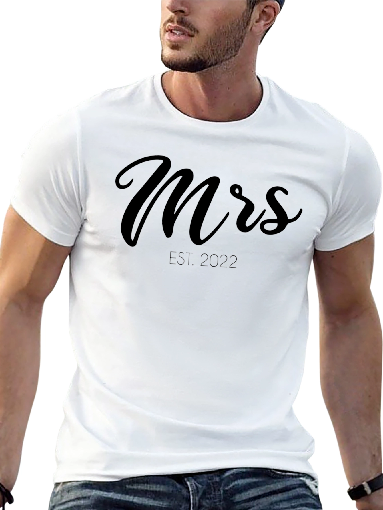 Mrs. Est. 2022 Black T-Shirt
