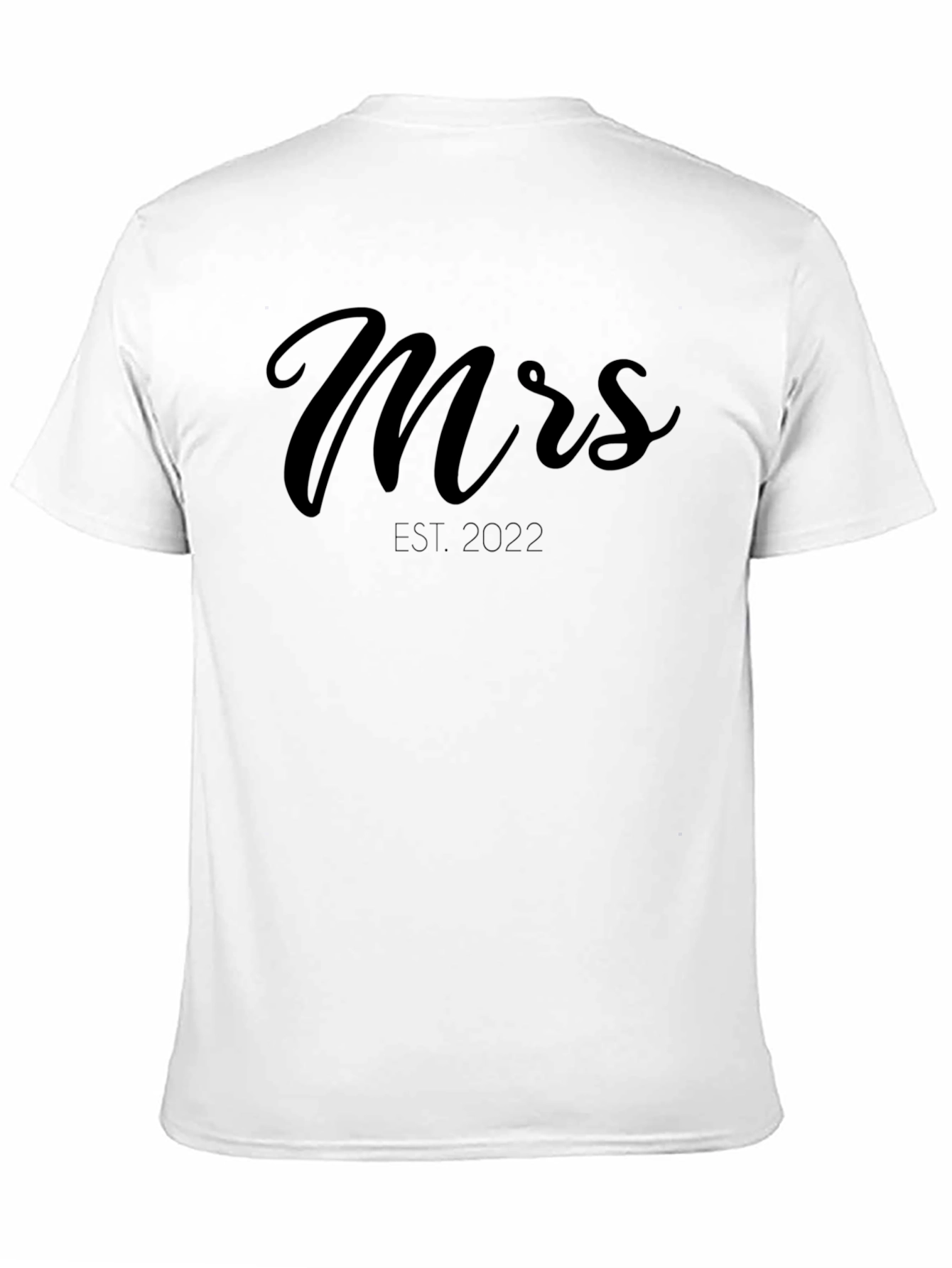 Mrs. Est. 2022 Black T-Shirt