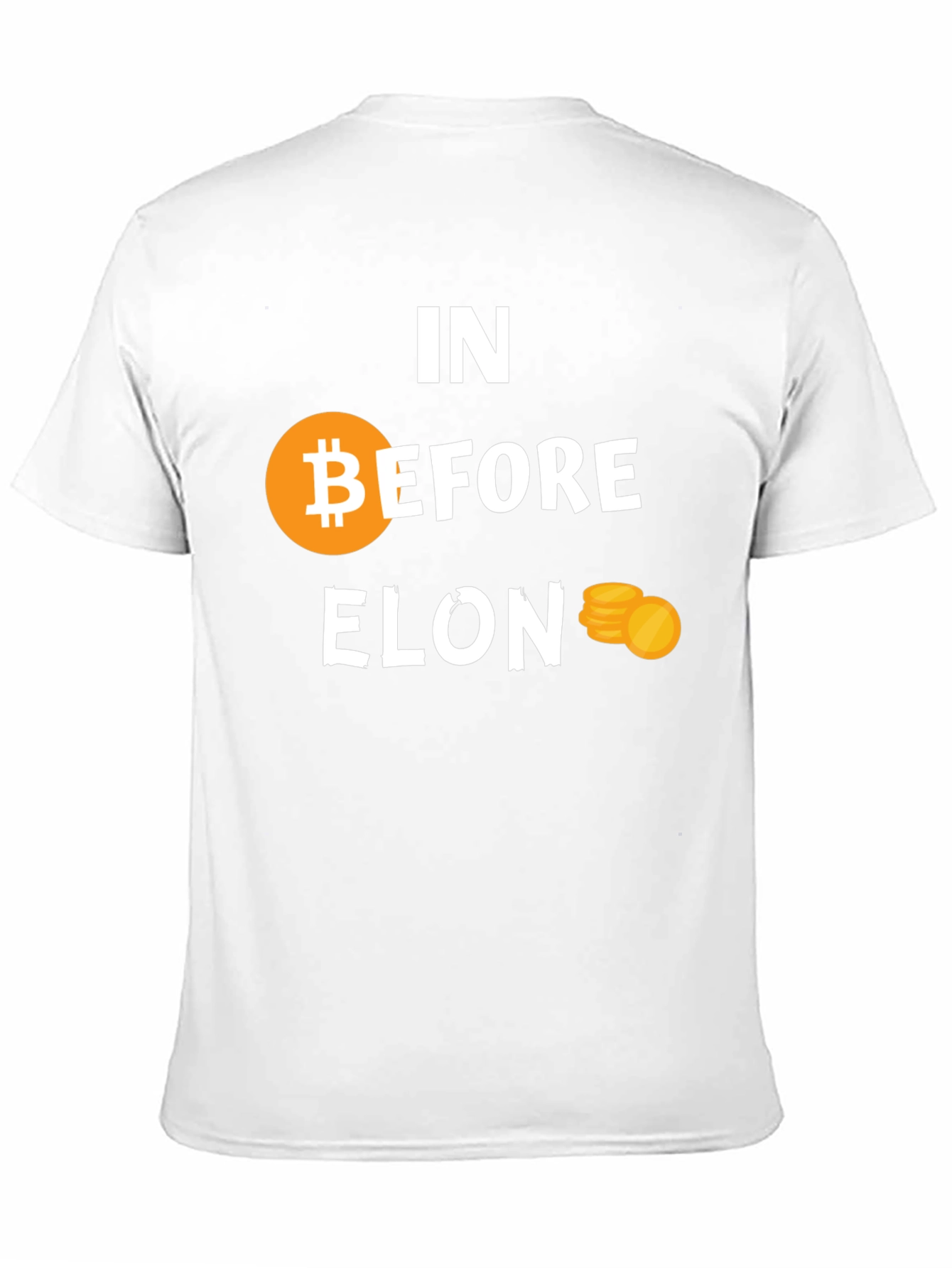 In Bitcoin Before Elon Black Tee