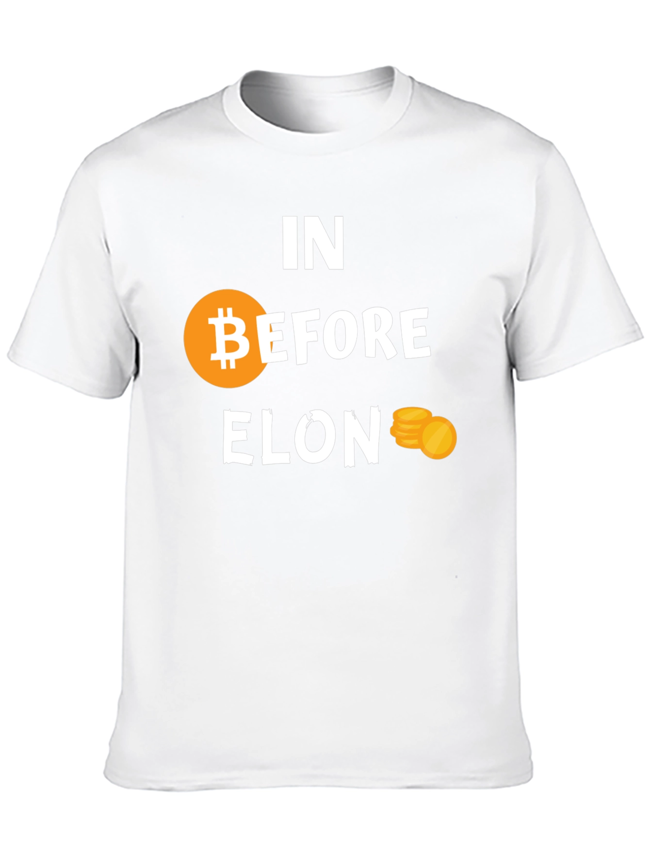In Bitcoin Before Elon Black Tee