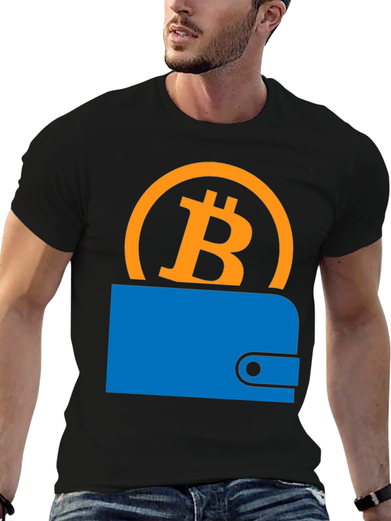 Bitcoin Wallet Graphic Tee - Crypto Style
