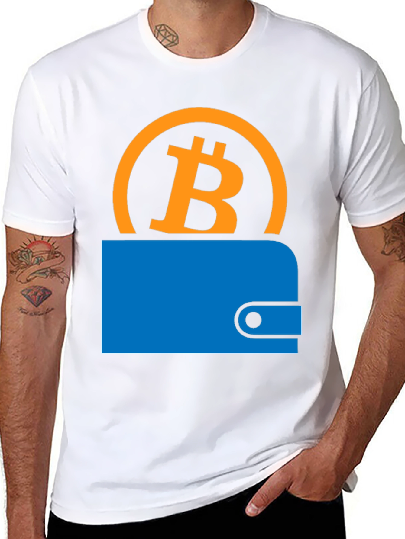 Bitcoin Wallet Graphic Tee - Crypto Style