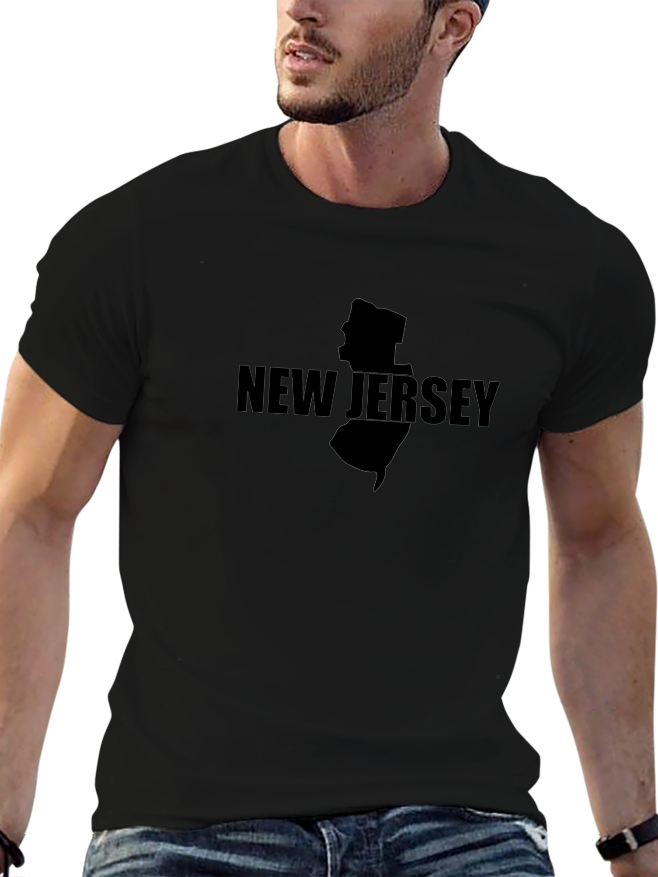 New Jersey State Pride T-Shirt - Black