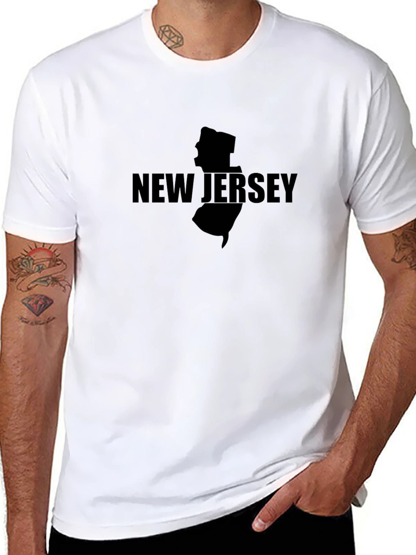 New Jersey State Pride T-Shirt - Black