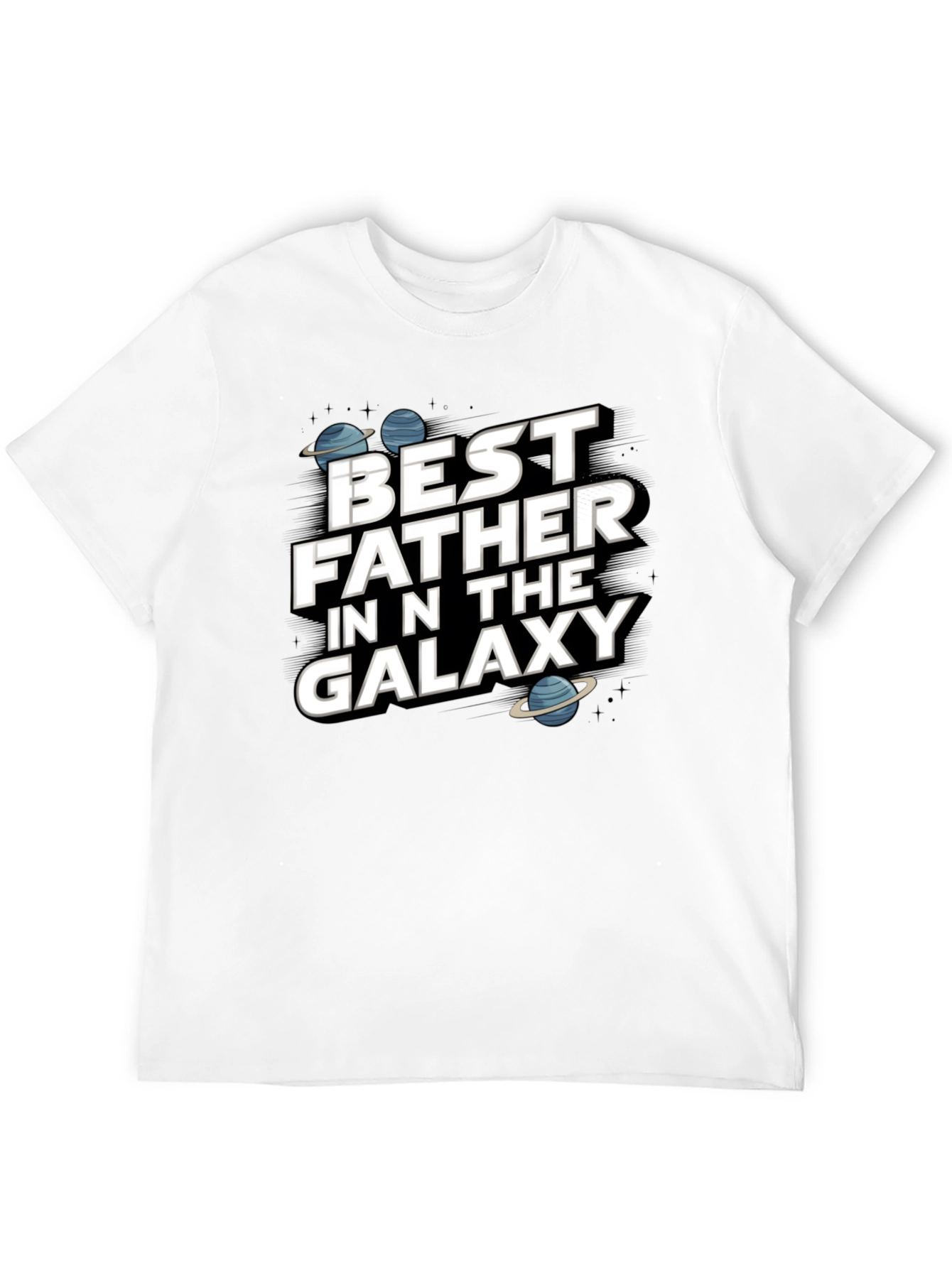 Best Father in the Galaxy Graphic T-Shirt