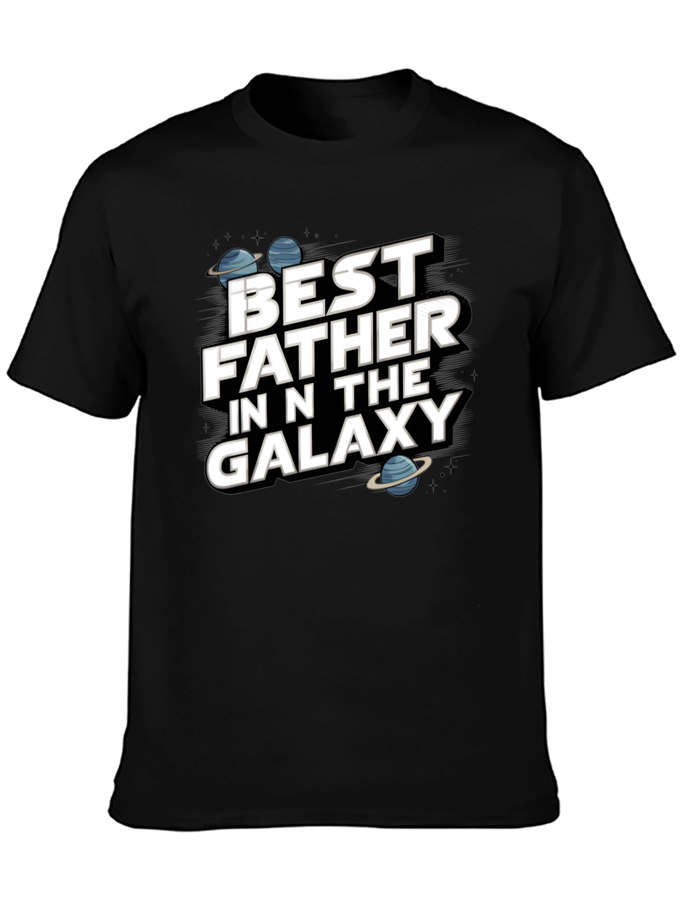 Best Father in the Galaxy Graphic T-Shirt